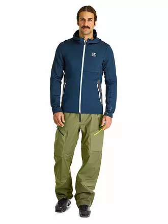 ORTOVOX | Sudadera con capucha y forro polar para hombre | dunkelblau